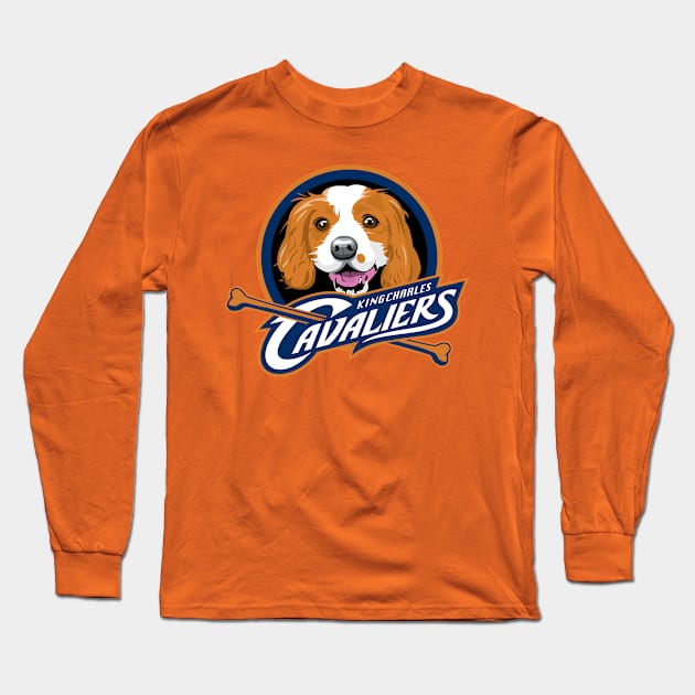 King Charles Cavaliers Long Sleeve T-Shirt by Rola